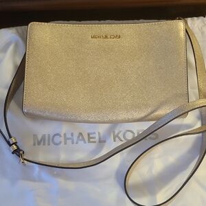 Michael Kors Shimmering Gold Crossbody Bag